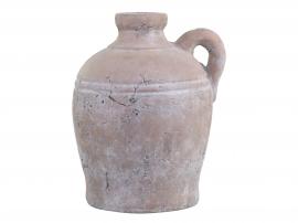 Chic Antique Terracotta Flaske m. hank H24/L18,5/B17,5 cm natur 1 st , hemmetshjarta.dk