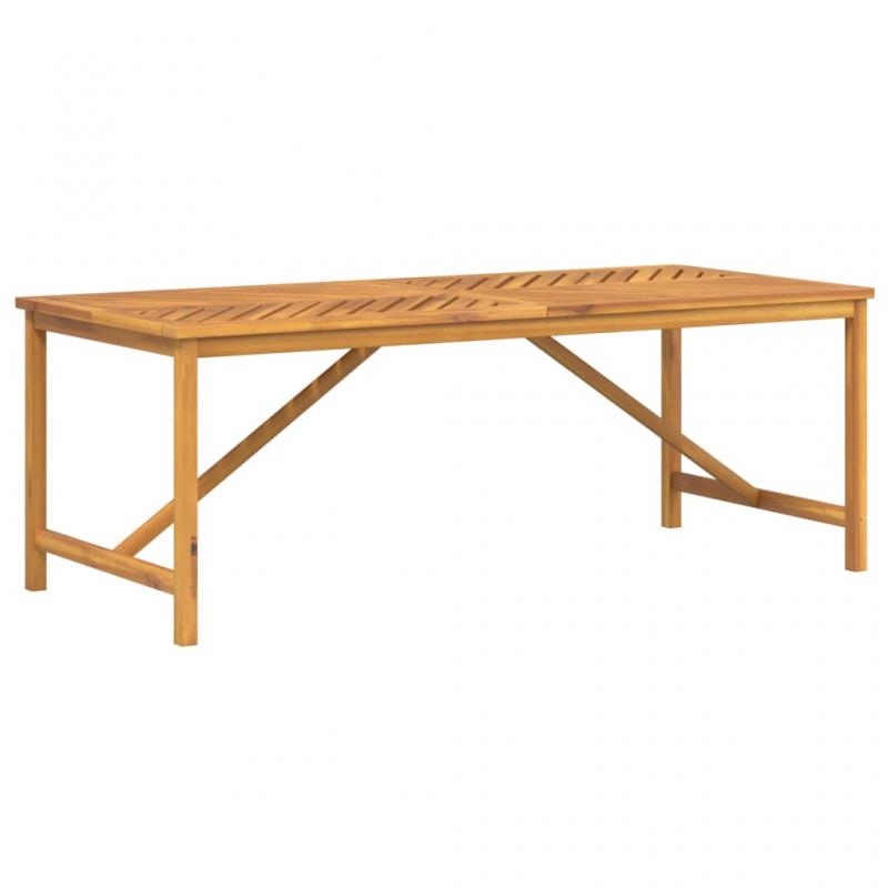 Spisebord til have 200x90x74 cm massivt akacietr , hemmetshjarta.dk