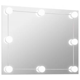 Vægspejl med LED-belysning rektangulært 70x50 cm glas , hemmetshjarta.dk