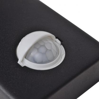 LED vglampe rustfrit stl cylindrisk sort med sensor , hemmetshjarta.dk