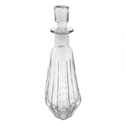 Dekorativ flaske med glashtte 18x10x25 cm Vandkande i gennemsigtigt glas , hemmetshjarta.dk