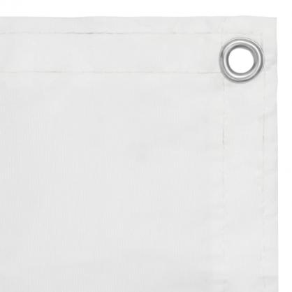 Balkonskrm hvid 120x300 cm oxford stof , hemmetshjarta.dk