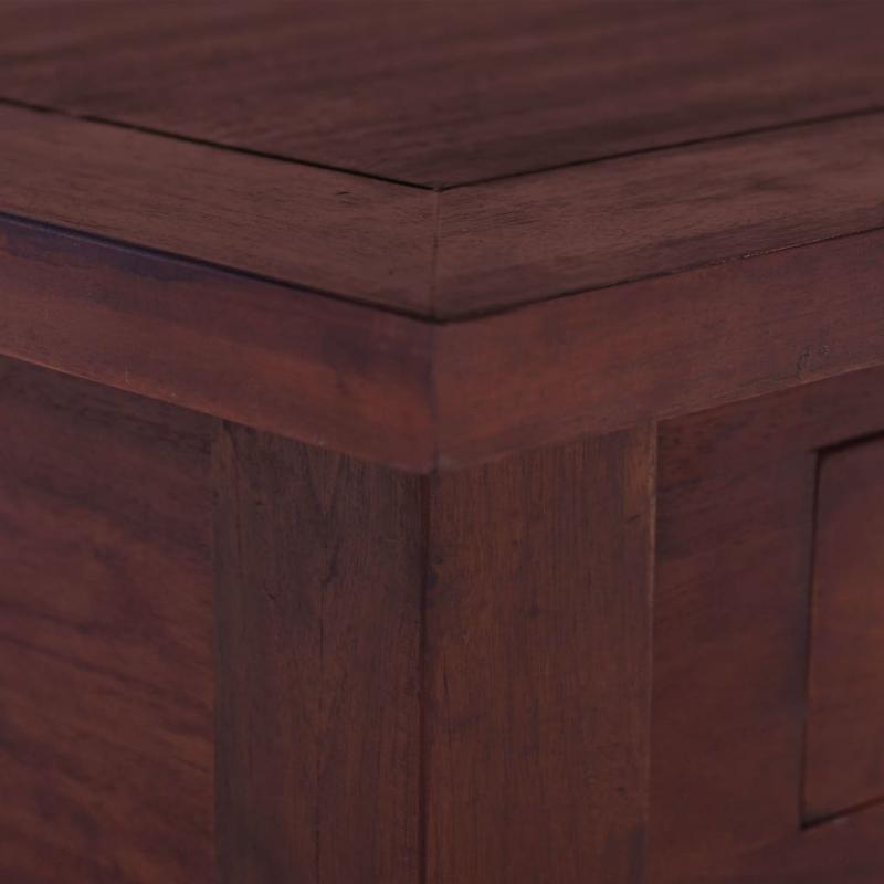 Sofabord 68x68x30 cm klassisk brun massiv mahogni , hemmetshjarta.dk