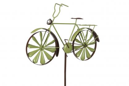 A Lot Dekoration - Havestick Vindspinner Cykel Metal Grn 50x35 130cm , hemmetshjarta.dk