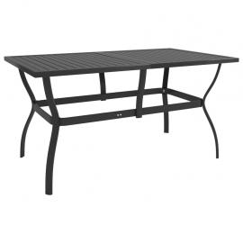 Spisebord til have 140x80x72 cm antracit stål , hemmetshjarta.dk