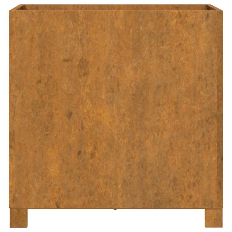 Plantekasse med ben 2-pak rustfarvet 49x47x50 cm rustbestandigt stl , hemmetshjarta.dk