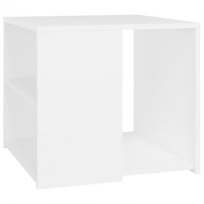 Sidebord 50x50x45 cm hvidt konstrueret tr , hemmetshjarta.dk