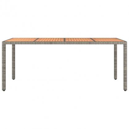 Spisebord til have 190x90x75 cm gr kunstrattan & massiv akacie , hemmetshjarta.dk