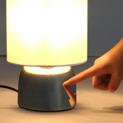 Bordlamper 2 stk touch knap hvid E14 , hemmetshjarta.dk