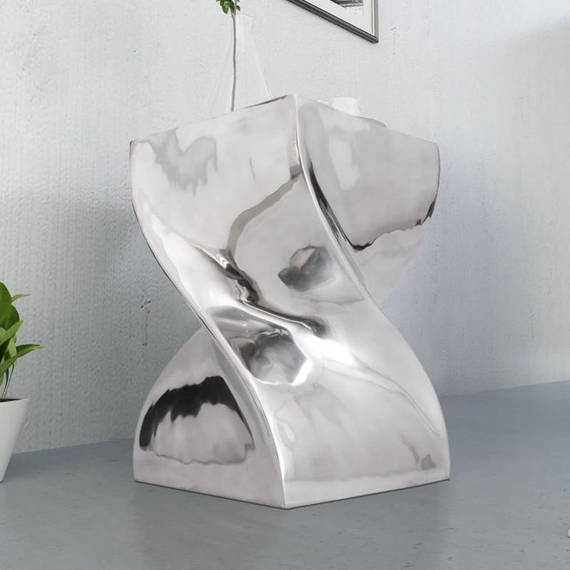 Sidebord aluminium snoet form slv , hemmetshjarta.dk