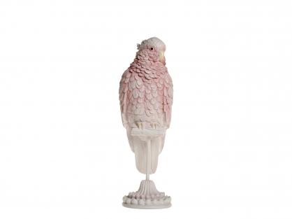 Dekoration Fugl papegje p fod pink H37,5/L12/B12,5 cm , hemmetshjarta.dk