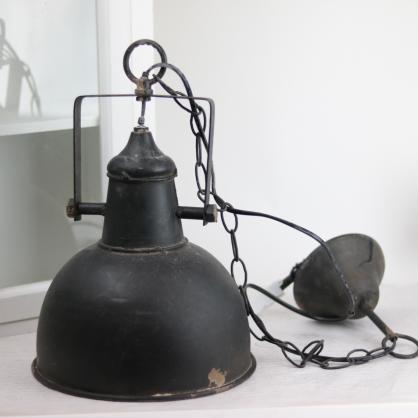 Chic Antique Lampe industri H26 / 24 cm antik sort , hemmetshjarta.dk