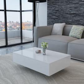 Sofabord hvid højglans 85x55x31 cm , hemmetshjarta.dk