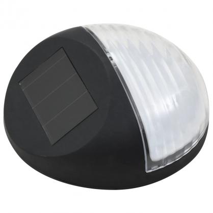 Solcellelampe vg LED st 12 runde sorte , hemmetshjarta.dk