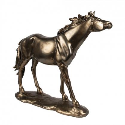 Dekoration Dyr Hest Brun Polyresin (B/D/H) 34x10x32 cm , hemmetshjarta.dk
