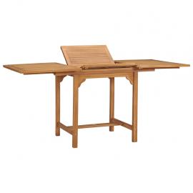 Spisebord til haven udtrækbart (110-160)x80x75cm massiv teaktræ , hemmetshjarta.dk