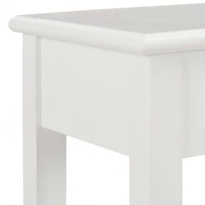 Aflastningsbord Konsolbord 110x35x80 cm hvidt tr , hemmetshjarta.dk