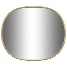 Vægspejl oval guld 30x25 cm , hemmetshjarta.dk
