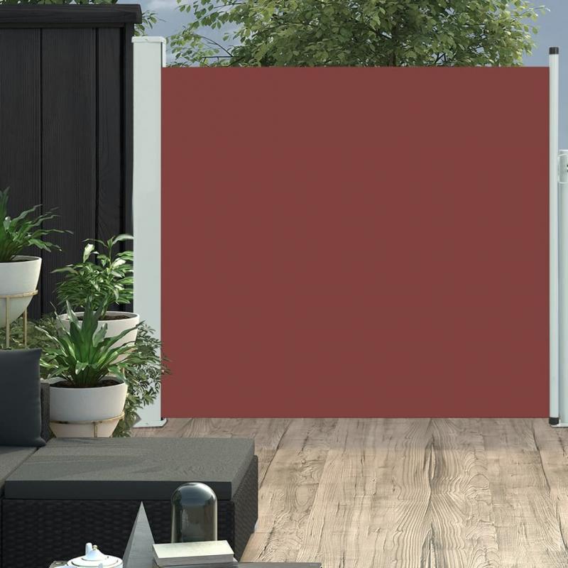 Udtrkkeligt sidemarkise til terrasse brun 170x300 cm , hemmetshjarta.dk