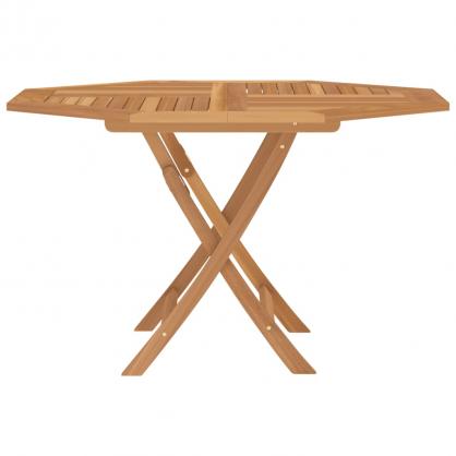 Sammenklappeligt spisebord til have 120x120x75 cm massiv teaktr , hemmetshjarta.dk