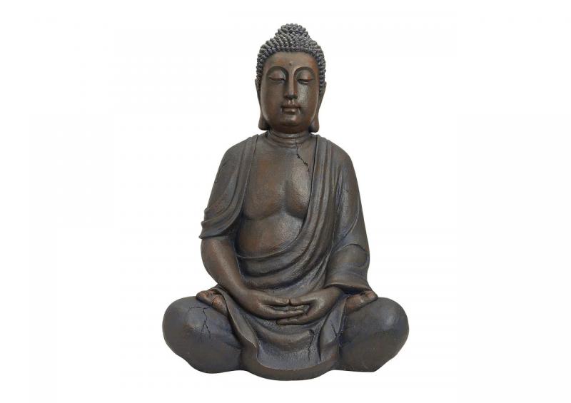Dekoration Buddha XXL brun polyresin (B/H/D) 70x100x51 cm , hemmetshjarta.dk