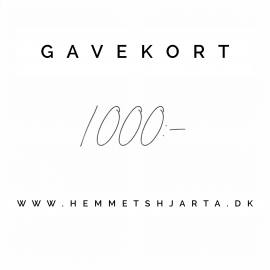 Gavekort - 1000:- dkk , hemmetshjarta.dk