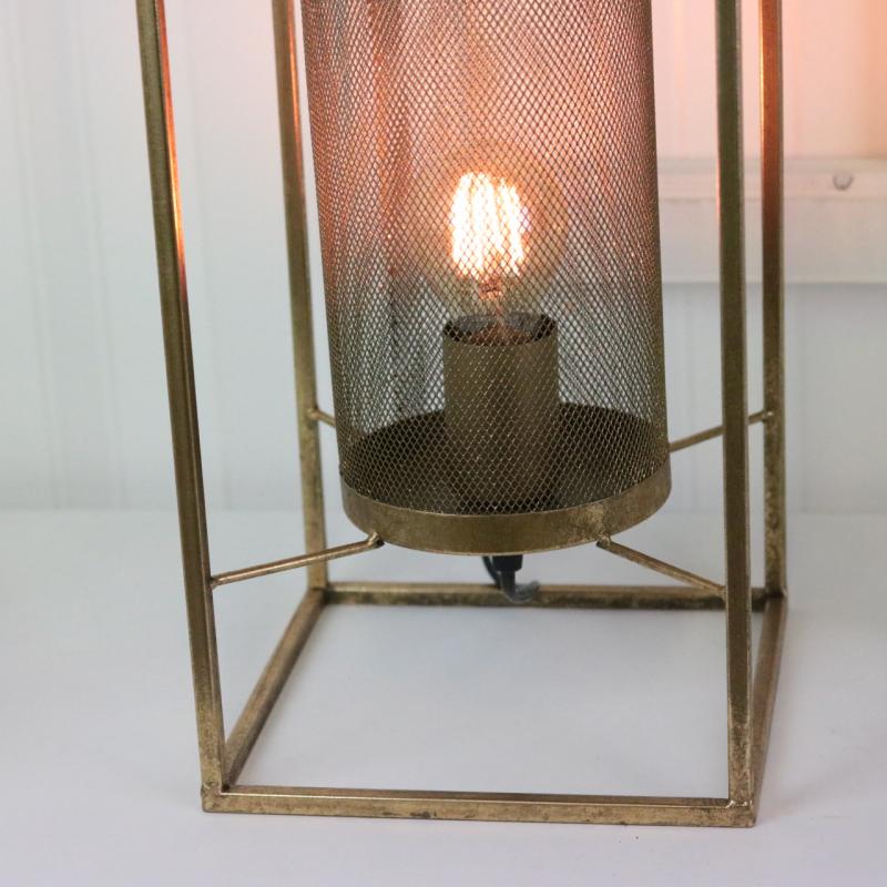 Lampe Industri 56 cm - antik guld , hemmetshjarta.dk