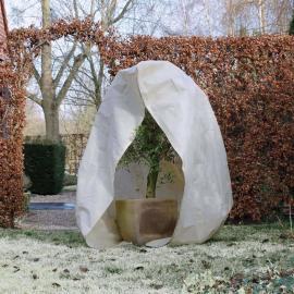 Have Frostbeskyttelse til planter fleece med lynlås 70 g/m² beige 2x1,5x1,5 m , hemmetshjarta.dk
