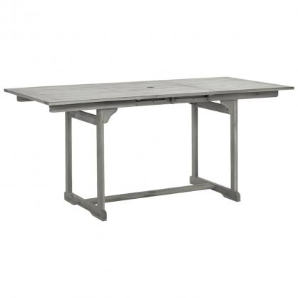 Spisebord til haven udtrkbart (120-170)x80x75 cm massivt akacietr , hemmetshjarta.dk
