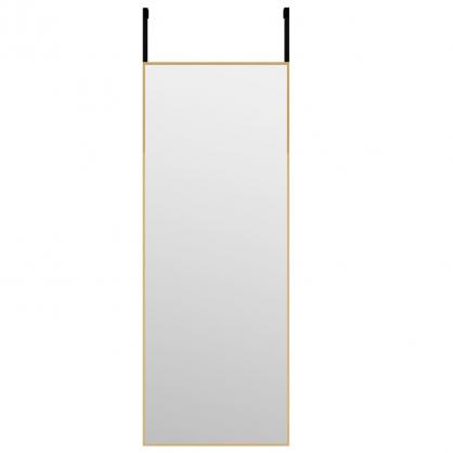 Sidespejl guld 30x80 cm glas og aluminium , hemmetshjarta.dk