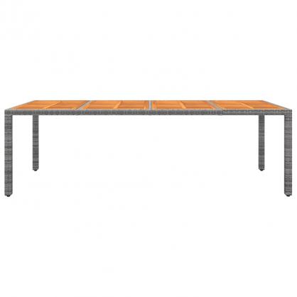 Spisebord til have 250x100x75 cm gr kunstrattan & akacietr , hemmetshjarta.dk