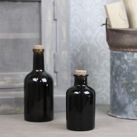 Glasflaske Mørk brun 250ml 7,2x12cm 2-pack , hemmetshjarta.dk