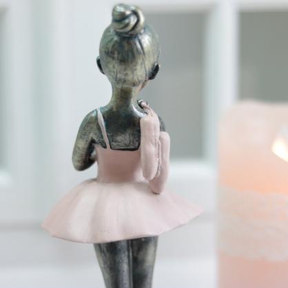Ballerina stende - Stvet rosa , hemmetshjarta.dk