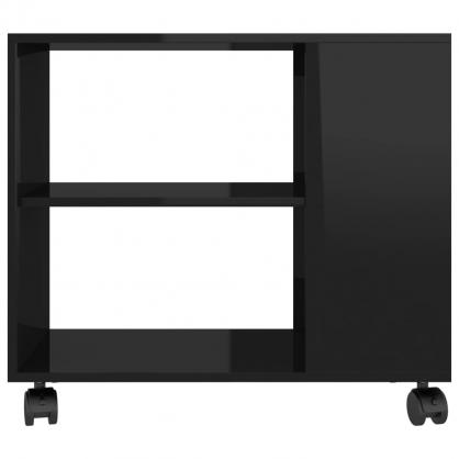 Sidebord 70x35x55 cm sort hjglans kunsttr , hemmetshjarta.dk