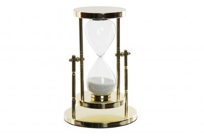 Timeglas 22 cm - guld , hemmetshjarta.dk