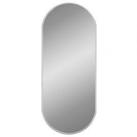 Vægspejl oval sølv 60x25 cm , hemmetshjarta.dk