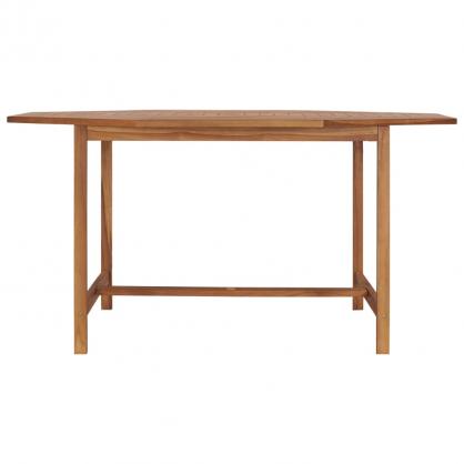 Spisebord til have 150x150x75 cm massiv teaktr , hemmetshjarta.dk