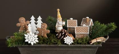 A Lot Decoration - Julepynt Dekoration Gingerbread Hus Stick Mix Poly 2-pack , hemmetshjarta.dk