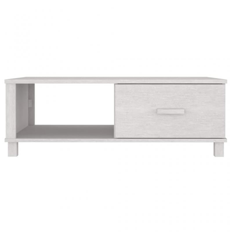 Sofabord 100x55x35 cm hvid massiv fyrretr , hemmetshjarta.dk