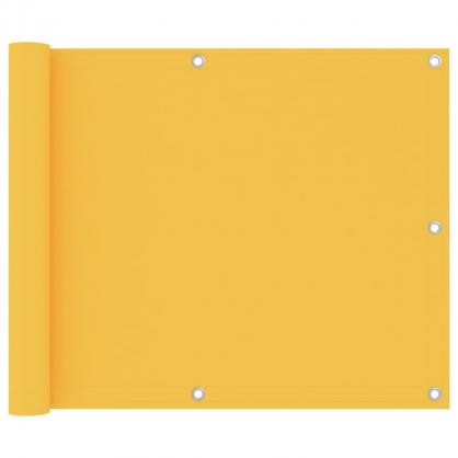 Balkonskrm gul 75x400 cm oxford stof , hemmetshjarta.dk