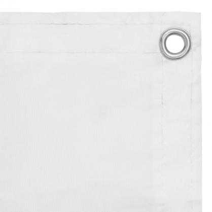 Balkonskrm hvid 120x600 cm oxford stof , hemmetshjarta.dk