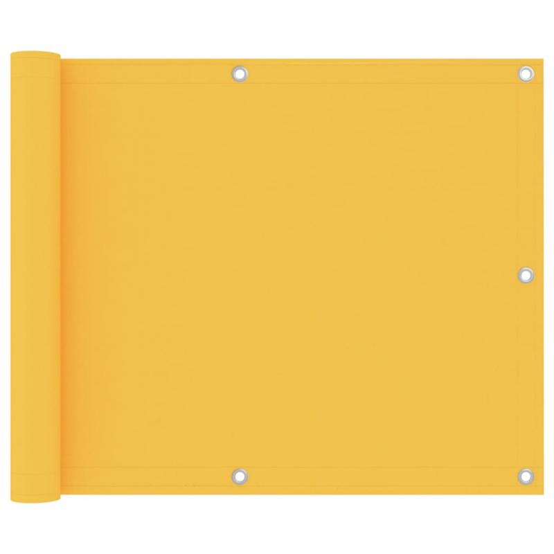Balkonskrm gul 75x400 cm oxford stof , hemmetshjarta.dk