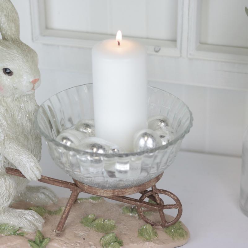 A Lot Dekoration - Dekoration Hare med glasskl 30 cm , hemmetshjarta.dk