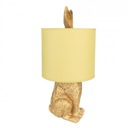 Bordlampe Kanin  20x43 cm Gylden farve Polyresin , hemmetshjarta.dk