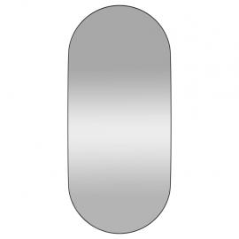 Vægspejl oval sort 45x100 cm , hemmetshjarta.dk