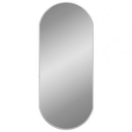 Vægspejl oval sølv 70x30 cm , hemmetshjarta.dk