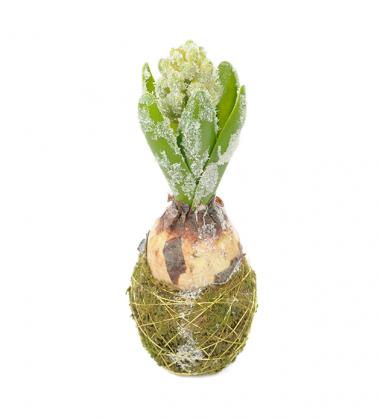 Kunstig Hyacint med sn 20 cm , hemmetshjarta.dk