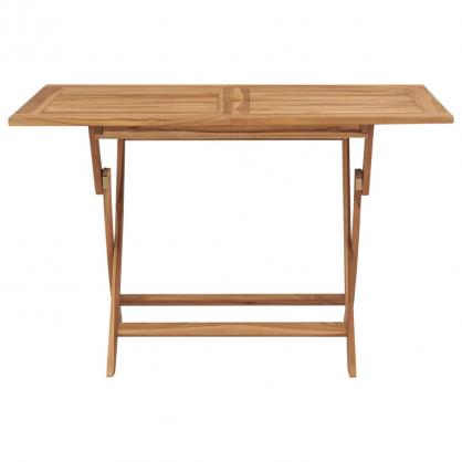 Sammenklappeligt spisebord til have 120x70x75 cm massivt teaktr , hemmetshjarta.dk