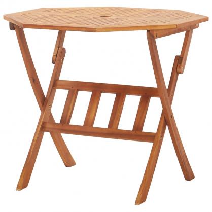 Sammenklappeligt spisebord til have 90x75 cm massivt akacietr , hemmetshjarta.dk