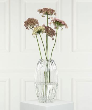 A Lot Dekoration - Vase Glas Cane Klar 16x8x28cm , hemmetshjarta.dk